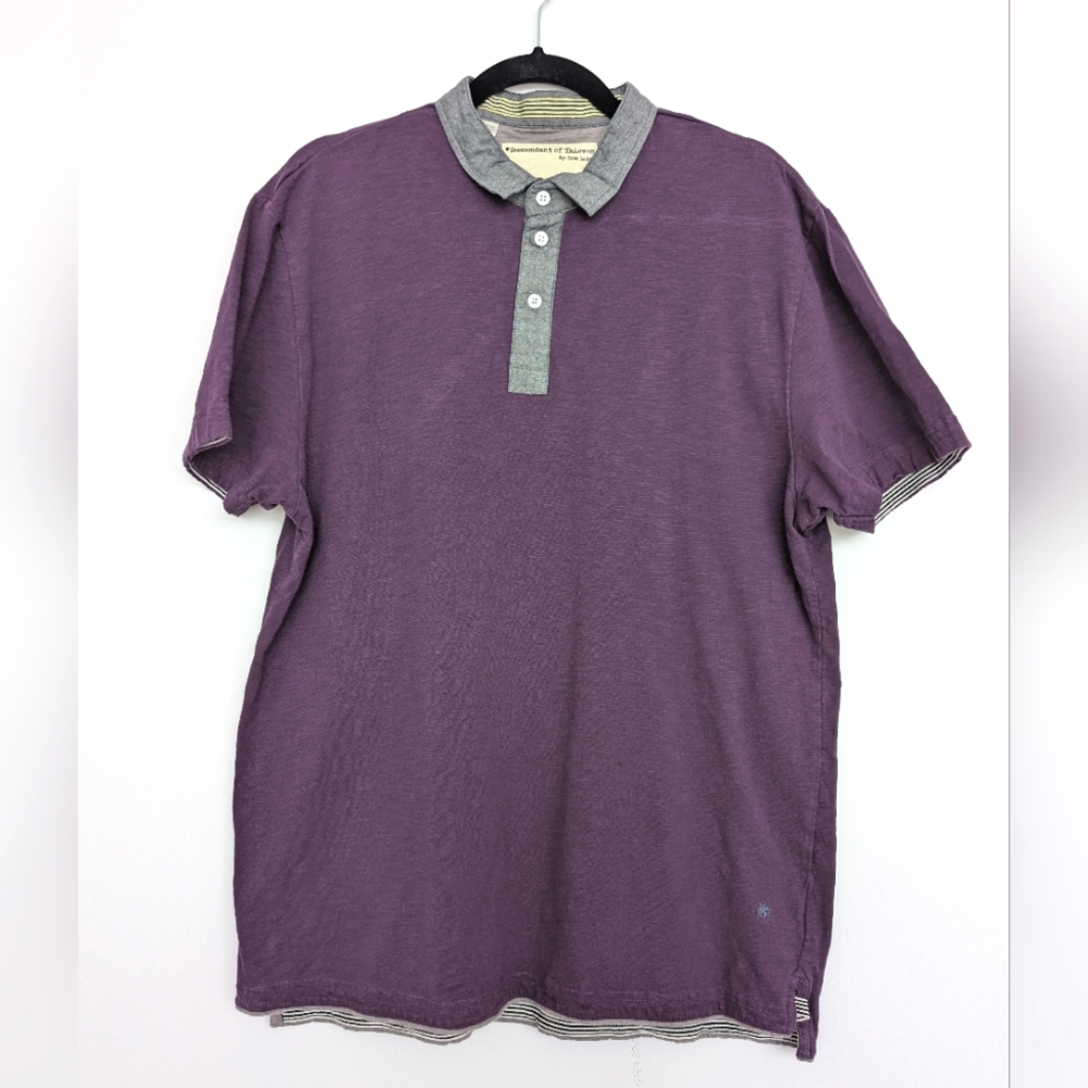Rare Descendant Of Thieves Men's Purple Polo Shirt Sz XL Limited Edition